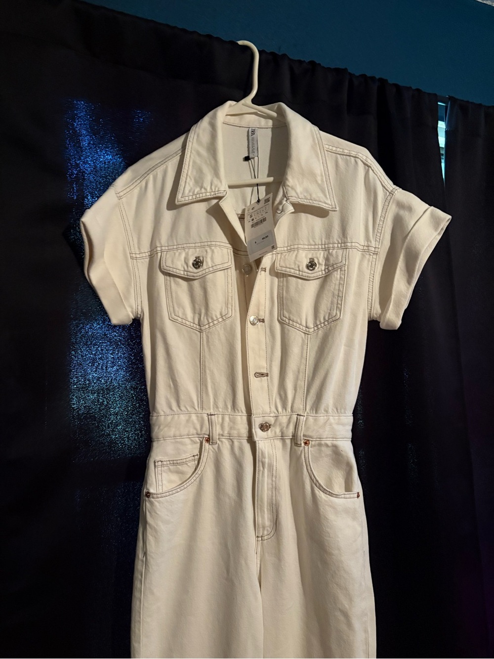 Zara denim jumpsuit